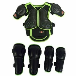 Cheapest ❤️ Kids Motorcycle Armor Suit Dirt Bike Chest Spine Protector Back Shoulder Arm Elbow Knee Protector Motocross Racing Skiing Skating Body Armor Vest Sports Safety Pads 3 Colors Blac 🥰