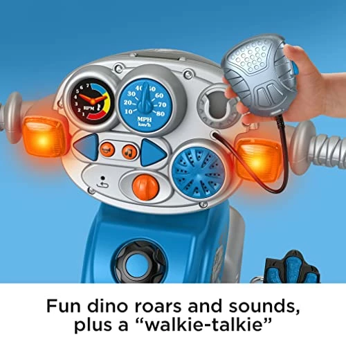 Best Sale ๐ฅฐ Jurassic World Velociraptor Dinosaur Tricycle, Toddler Toy Ride-On With Lights Sounds Walkie-Talkie And Storage Area โจ - Image 4