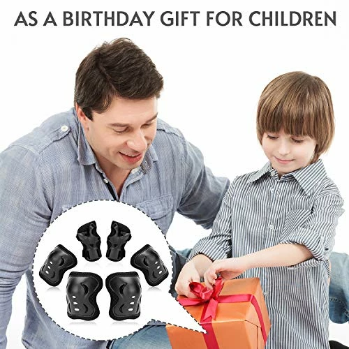 Top 10 🤩 Kids/Youth Knee Pad Elbow Wrist Pads Guards Protective Gear Set For Roller Skates Cycling Bike Skateboard Inline Skatings Scooter Riding Sports,Suitable For Multiple Sports Outdoor Activities 02-red/black ⌛ - Image 4