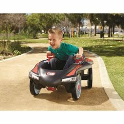 Discount 🔔 Jett Car Racer Black, Ride On Car With Adjustable Seat Back, Dual Handle Rear Wheel Steering, Racing Control, Kid Powered Fun, Great Gift For Kids, Toys For 👧 Girls Boys Ages 3-10 Year ⭐