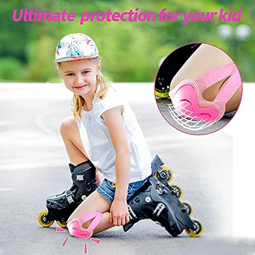 Hot Sale 🔔 Kids Kneepads And Elbow Pads,Elbow Pads And Knee Pads For Kids Toddlers 👧 Girls Boys Bike Skateboard Scooter Riding Sports- Kid Youth Knee Pads And Elbow Pads Set Black 🤩 - Image 2