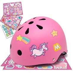 Coupon 💯 Bike Helmet With DIY Stickers For Toddler Boys 👧 Girls I CPSC & CE Certified For Skateboard Roller-Skating Bicycle Scooter I Baby Infant Youth Child Ages 2-4 3-5 5-8 Year Old 👧 Girls In Wonderlan 💯