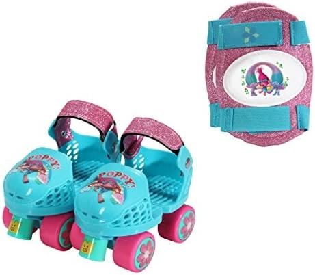 Brand new ✨ Adjustable Glitter Frozen Children's Roller Skates And Knee Pads Set, Junior Size 6-12 Sisters Ru 😉 - Image 6