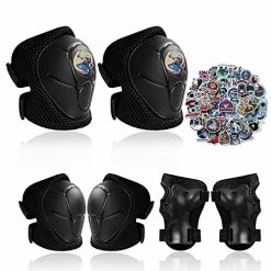 Best Pirce 🌟 Knee Pads For Kids 3-8 Years Old & Elbow Pads With Wrist Guards Youth Protective Gear Set For Skateboard Cycling Roller Bike Inline Scooter Skating Skates Pads Toddler 👧 Girls Boys Kids Pink 🧨
