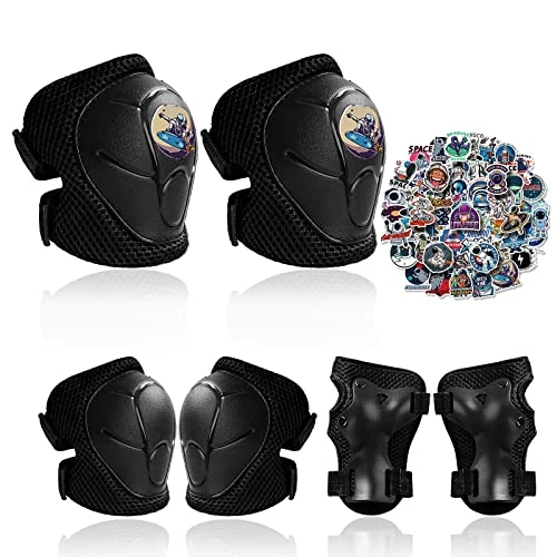 Best Pirce ๐ Knee Pads For Kids 3-8 Years Old & Elbow Pads With Wrist Guards Youth Protective Gear Set For Skateboard Cycling Roller Bike Inline Scooter Skating Skates Pads Toddler ๐ง Girls Boys Kids Pink ๐งจ