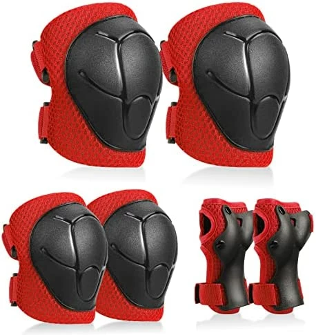 Promo 🎁 Kids Knee Pads Elbow Pads Guards Protective Gear Set Safety Gear For Roller Skates Cycling BMX Bike Skateboard Inline Skatings Scooter Riding Sports. Light Green 🎁 - Image 14