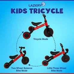 Cheapest ๐ 3-in-1 Toddler Tricycle - Kids Riding Toys With Removable Pedal, Adjustable Seat, Non-Slip Handlebars - Convert To Push Bike, Balance Bike & 3-Wheeler - Suitable For Children Ages 2-4 Years Old ๐