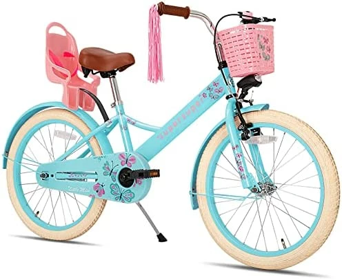 Best deal ๐ Little Daisy Kids Bike For 2-9 Years ๐ง Girls With Training Wheels & Front Handbrake 12 14 16 20 Inch Princess Kids Bicycle With Basket Bike Streamers Toddler Cycle Bikes, Blue Pink White ๐ - Image 12