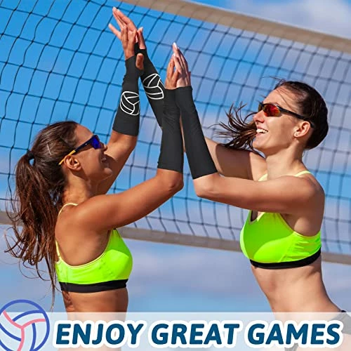Coupon ๐ฏ Minatee Volleyball Arm Sleeves Passing Hitting Forearm Sleeves With Protection Pads And Thumb Hole Padded Volleyball Sleeves ๐ - Image 6