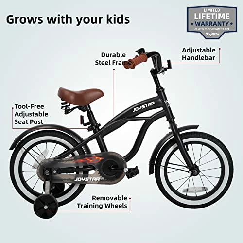 Top 10 ๐ 12" 14" 16" Kids Cruiser Bike For Ages 2-7 Years Old ๐ง Girls & Boys, Kids Bike With Training Wheels & Coaster Brake, Single Speed Cruiser Bicycles For Children Cruiser-blue ๐ - Image 2