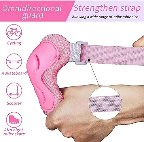 Hot Sale 🔔 Kids Kneepads And Elbow Pads,Elbow Pads And Knee Pads For Kids Toddlers 👧 Girls Boys Bike Skateboard Scooter Riding Sports- Kid Youth Knee Pads And Elbow Pads Set Black 🤩 - Image 4