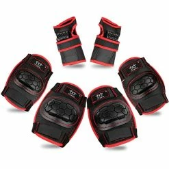 Best deal 👍 Kids Knee Pads And Elbow Pads Set，Kids Protective Gear Set,Knee Pads Skating Rollerblading Skateboarding BMX Scooter Cycling Black ✔️
