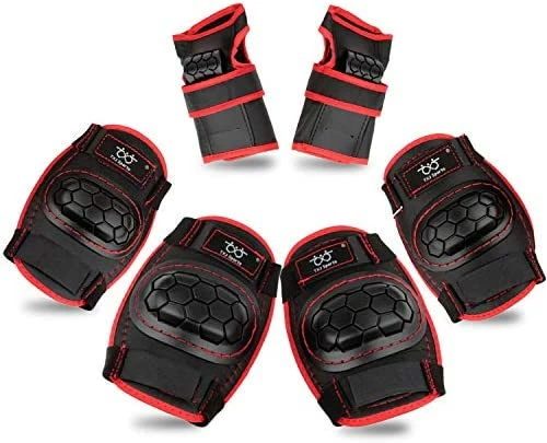 Best deal 👍 Kids Knee Pads And Elbow Pads Set,Kids Protective Gear Set,Knee Pads Skating Rollerblading Skateboarding BMX Scooter Cycling Black ✔️ - Image 8