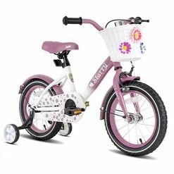 Buy 😀 Starry Kids Bike For 👧 Girls Ages 3-9 Years Old, 14 16 18 Inch Children's Bicycle With Training Wheels And Basket, Kids' Bicycles, Multiple Colors Turquoise 🎁