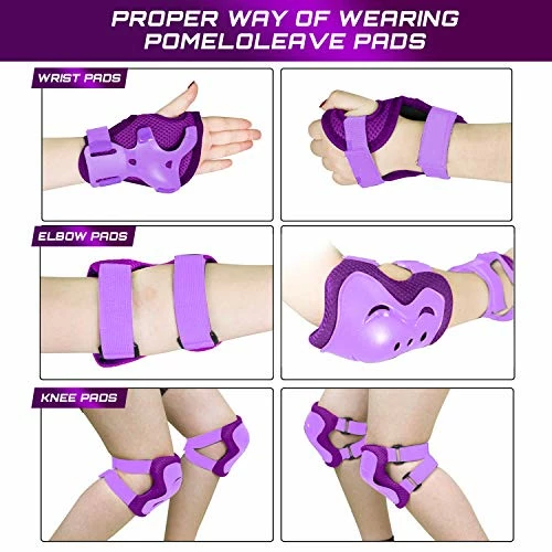 Best Sale 💯 Knee Pads For Kids Knee And Elbow Pads For Kids And Teen Protective Gear 6 In 1 Set For Inline Skating, Rollerblades, Skateboard, Dirt Bike, Longboarding Black 💯 - Image 6