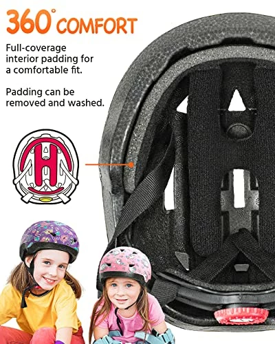 New π₯° Kids/Toddler Bike Helmet For Boys And π§ Girls, Adjustable Children Skateboarding Helmets From Infant/Baby To Youth Matte White π - Image 4