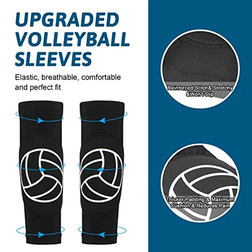 Best Pirce 🌟 Hungdao Volleyball Arm Sleeves Passing Hitting Forearm Sleeves With Protective Volleyball Training Equipment 👏 - Image 2