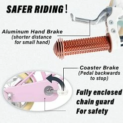 Hot Sale 👍 Girls Bike With Basket For 3-12 Years Old Kids, 14 16 20 Inch With Bell And Training Wheels, Multiple Colors Mint Green 💯