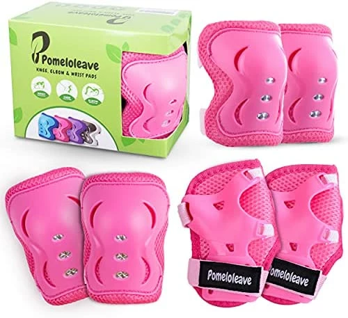 Best Sale 💯 Knee Pads For Kids Knee And Elbow Pads For Kids And Teen Protective Gear 6 In 1 Set For Inline Skating, Rollerblades, Skateboard, Dirt Bike, Longboarding Black 💯 - Image 10