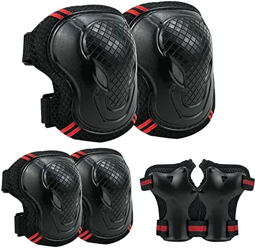 Hot Sale 🔔 Kids Kneepads And Elbow Pads,Elbow Pads And Knee Pads For Kids Toddlers 👧 Girls Boys Bike Skateboard Scooter Riding Sports- Kid Youth Knee Pads And Elbow Pads Set Black 🤩 - Image 6