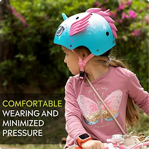 Best Sale β Toddler Kids Bike Helmet Unicorn Bicycle Helmet For Girl Boy- Multi-Sport 2 Sizes Adjustable Safety Helmet For Children (Age 5-12), 9 Vents For Kids Skating Cycling Scooter Purpl π€©