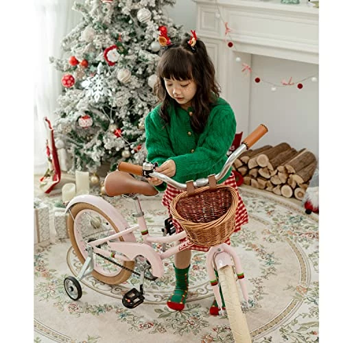 Best Sale 🌟 Girls Bike With Basket, Kids Bike For 3-13 Years, 14 Inch With Training Wheels, 16 Inch With Training Wheels And Kickstand, 20 Inch With Kickstand But No Training Wheels. Mango Without Fenders 👏 - Image 3