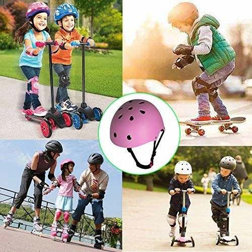 Best deal 💯 Kids Bike Helmet Toddler Helmet, Kids Skateboard Helmet And Pads Adjustable Sports Protective Gear Set Knee Elbow Pads Wrist Pads For Boys 👧 Girls, Kids Cycling Scooter Helmet Set Red 🛒 - Image 6