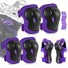 Outlet 🧨 Kids/Youth Protective Gear Set, Kids Knee Pads And Elbow Pads Wrist Guard Protector 6 In 1 Protective Gear Set For Scooter, Skateboard, Bicycle, Inline Skating Pink 🔔