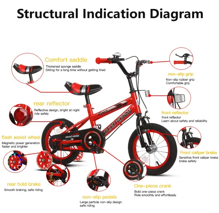 Best Pirce 😉 Toddler Bike 12 14 16 18 Inch Sport Styles, With Training Wheels Or Kickstand, Dual Hands Brake, Kids Bike For Age 3-9 Red 🛒 - Image 4